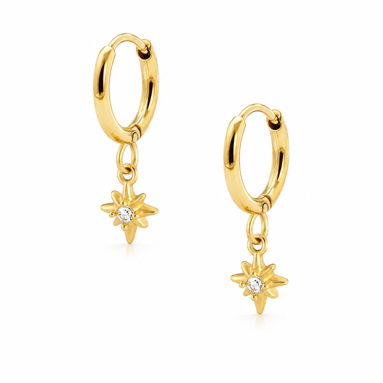Radiance Star Hoop Earrings