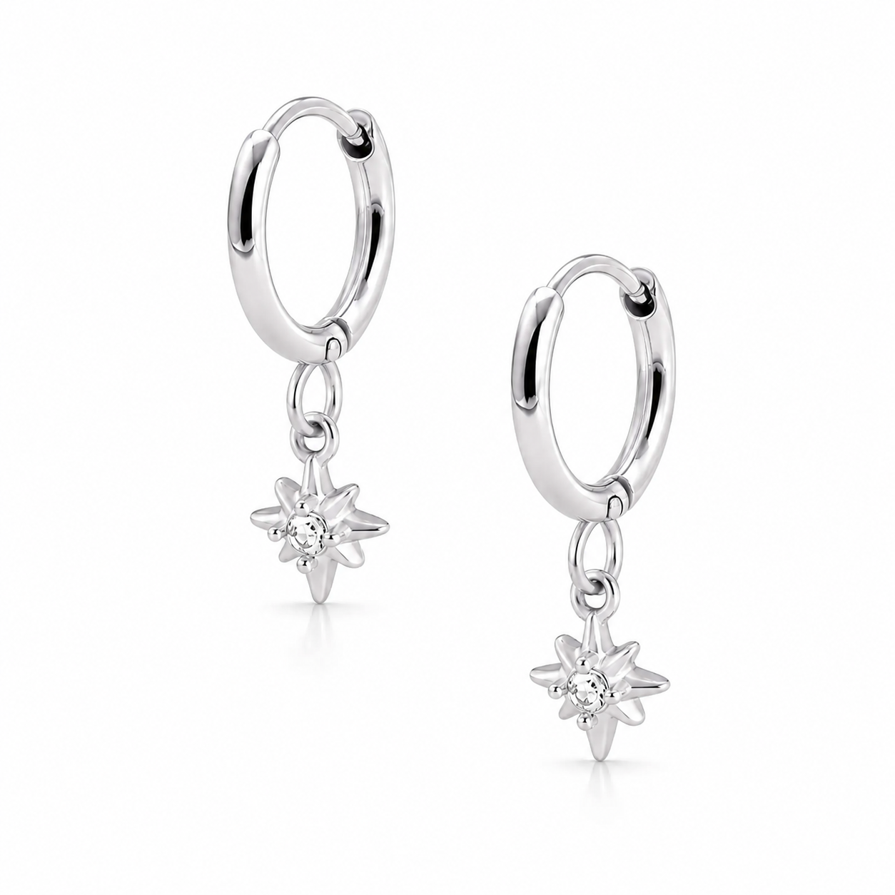 Radiance Star Hoop Earrings