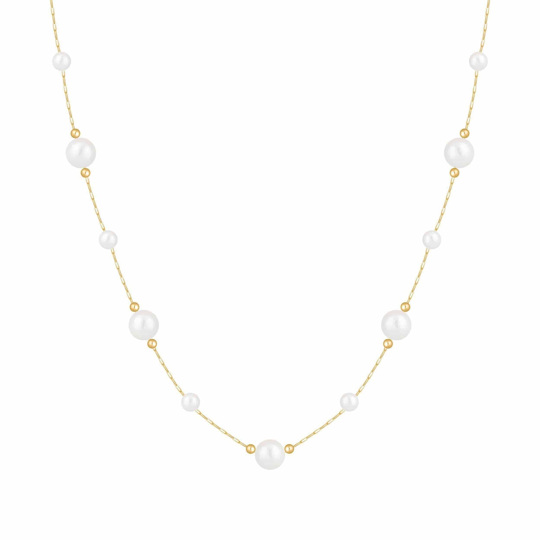 Bohomoon Stainless Steel Abbie Pearl Necklace