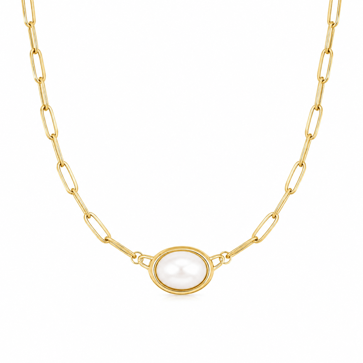Bohomoon Stainless Steel Adrianna Pearl Necklace