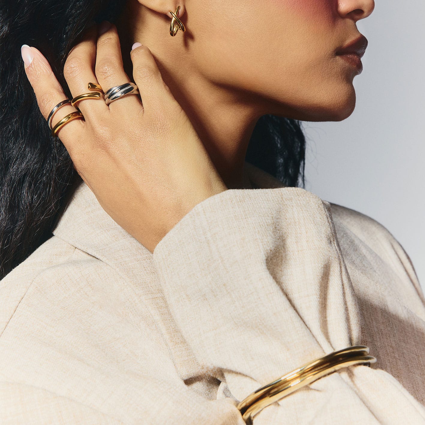 Bohomoon Stainless Steel Amy Bangle Bracelet