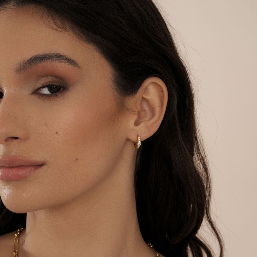 Bohomoon Stainless Steel Annabelle Hoop Earrings