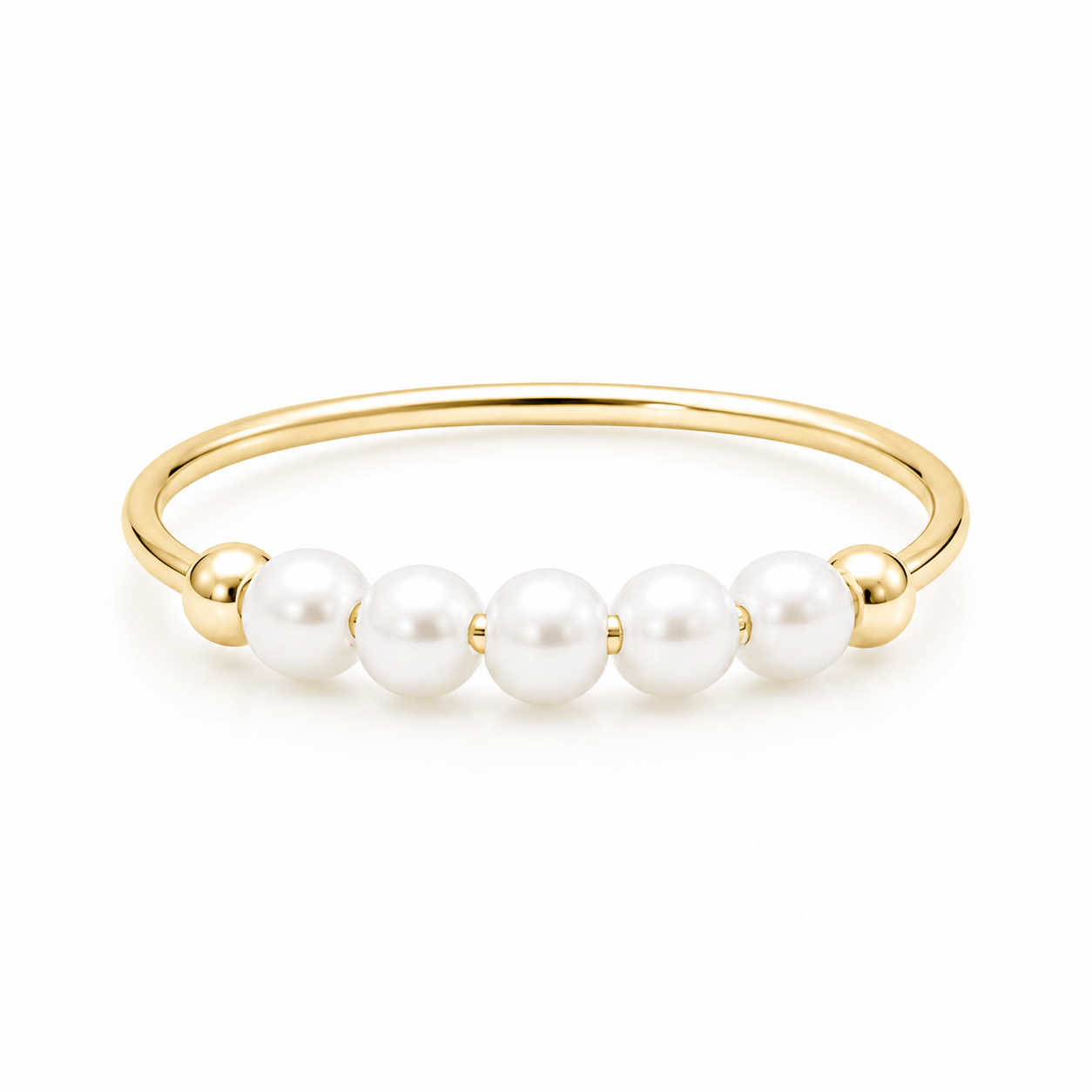 Bohomoon Stainless Steel Aruba Pearl Ring