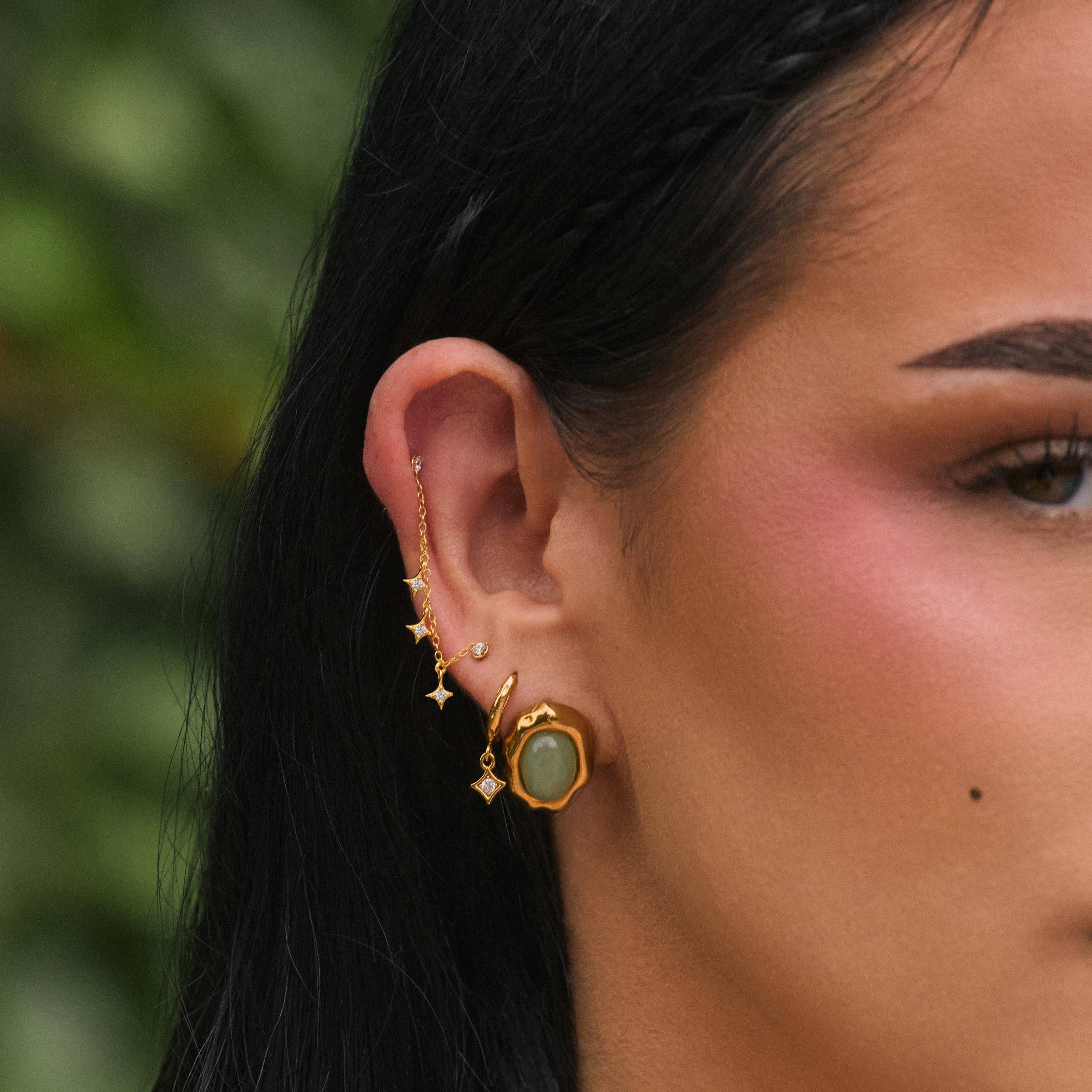 Bohomoon Stainless Steel Asher Hoop Earrings