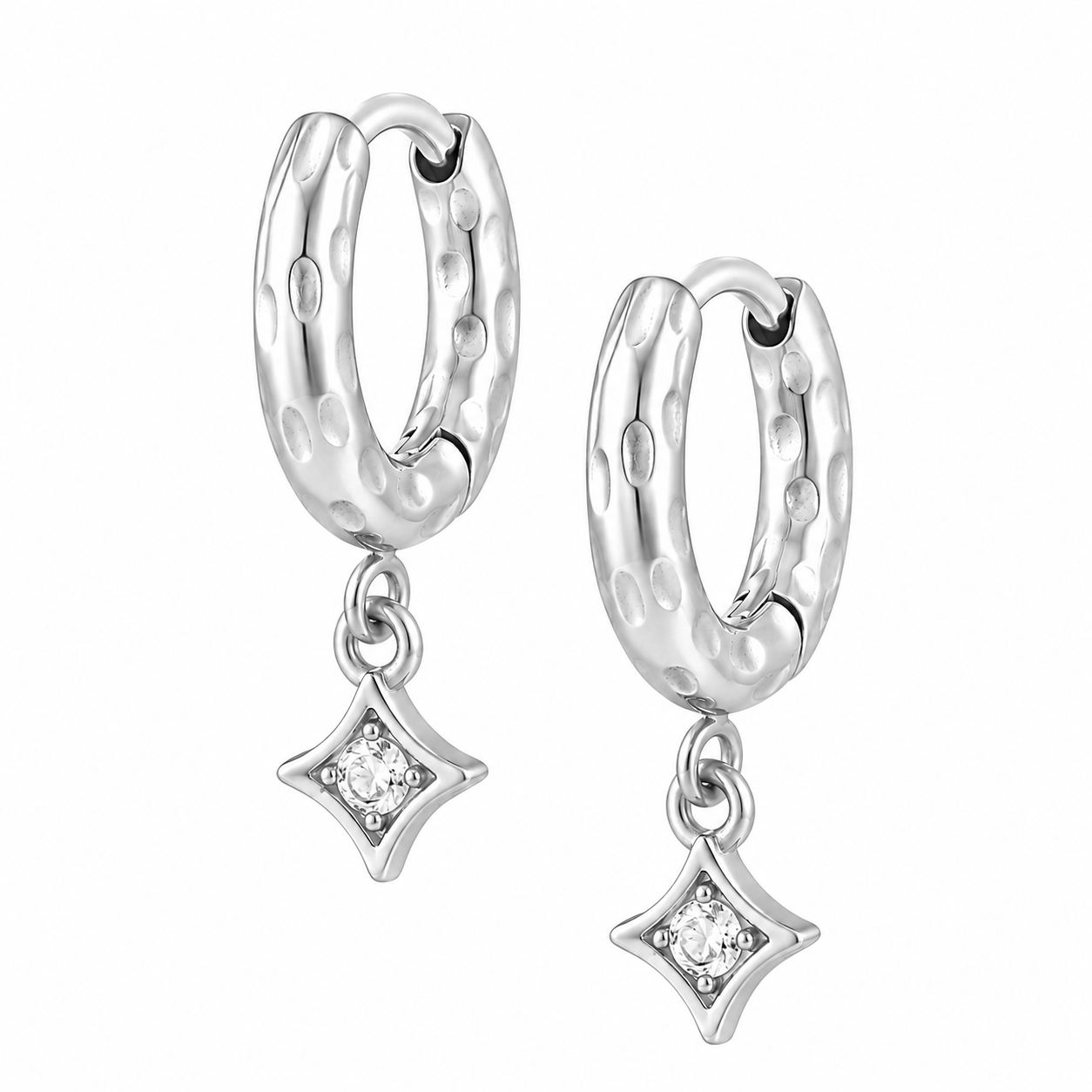 Bohomoon Stainless Steel Asher Hoop Earrings