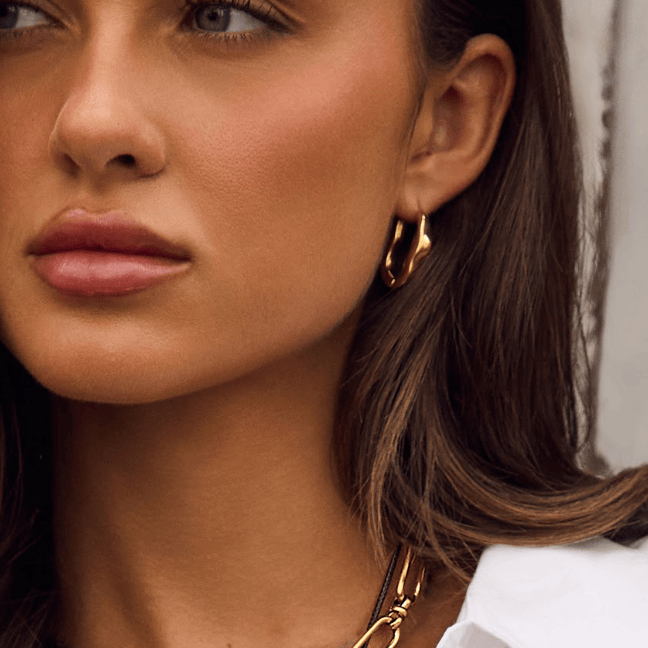 Bohomoon Stainless Steel Avril Hoop Earrings