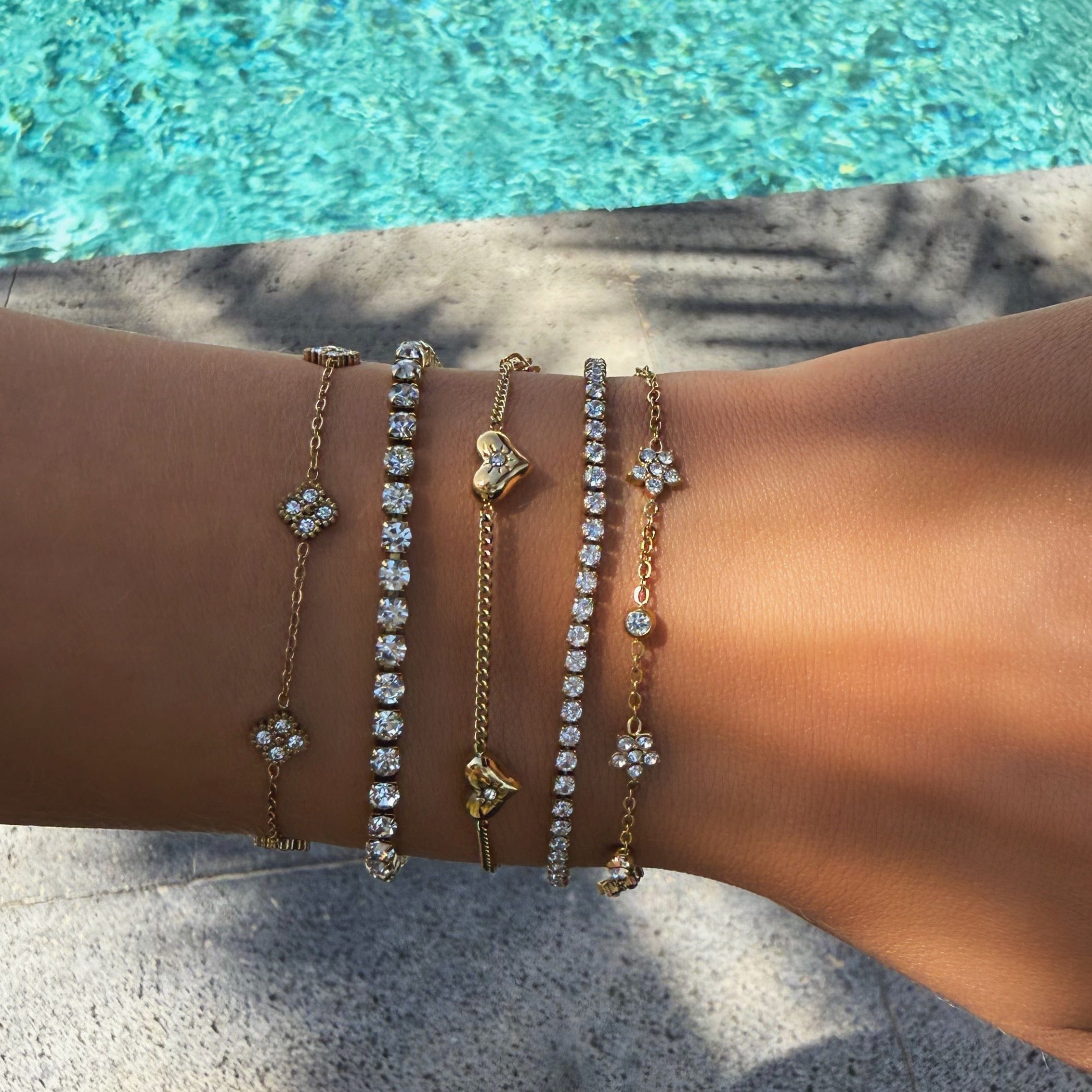 Bohomoon Stainless Steel Bardot Tennis Bracelet
