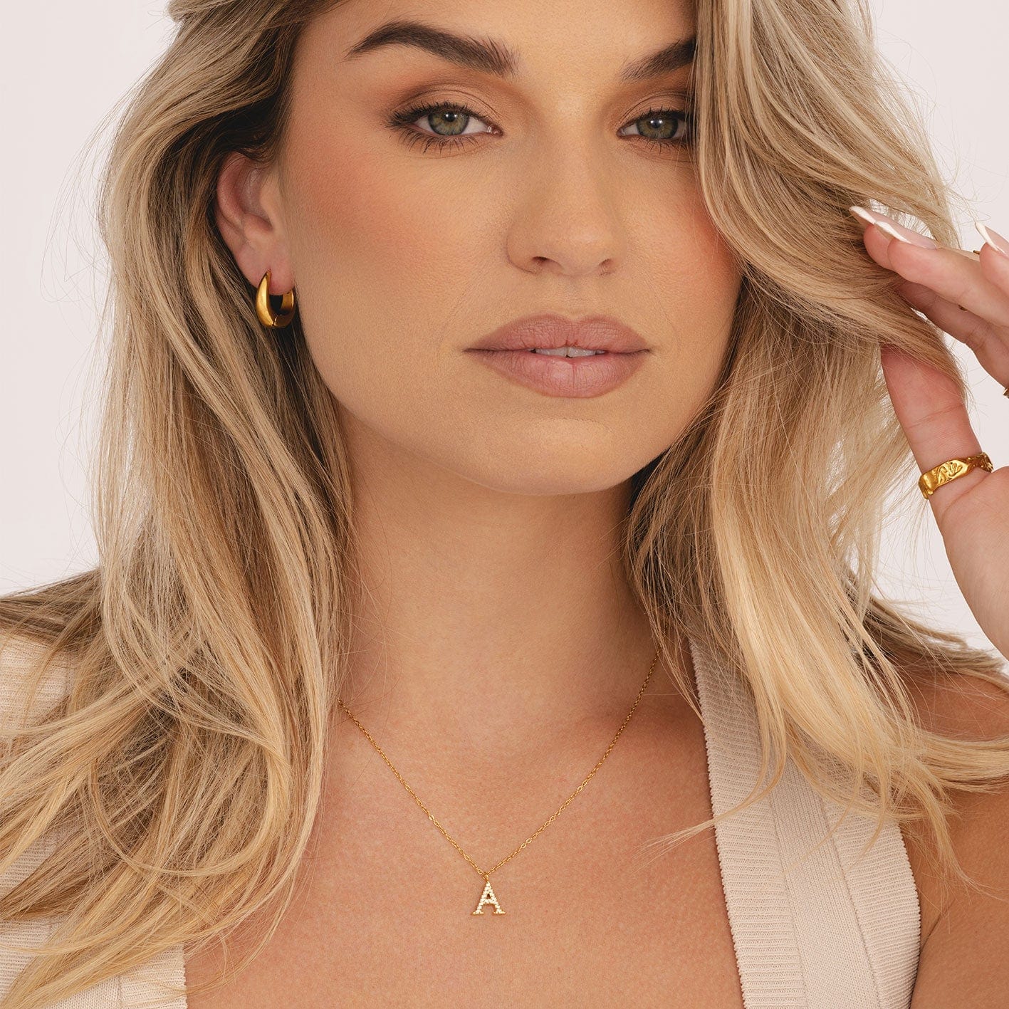 Bohomoon Stainless Steel Bliss Initial Necklace