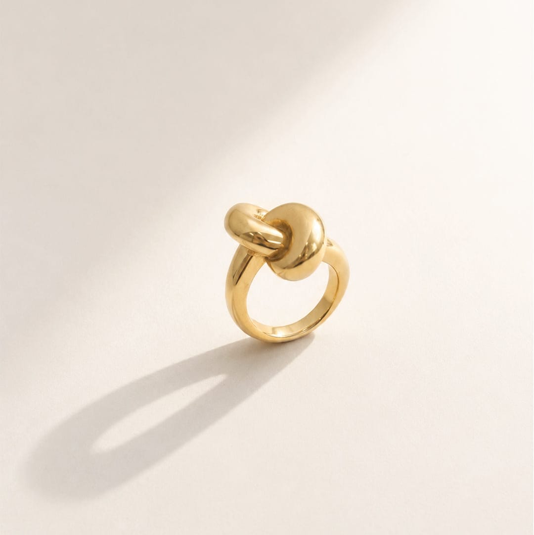 Bohomoon Stainless Steel Bond Knot Ring