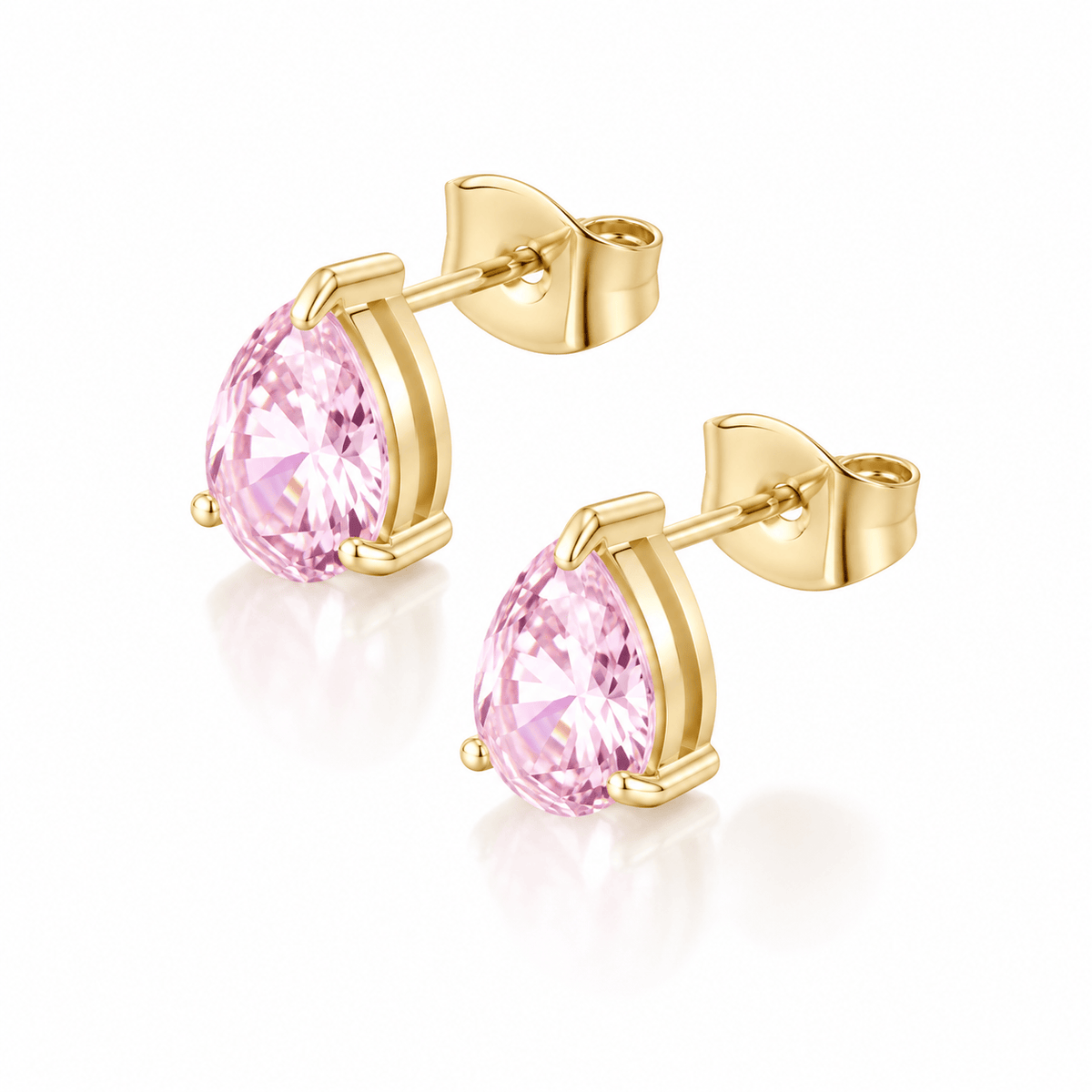 Bohomoon Stainless Steel Carli Pear Stud Earrings