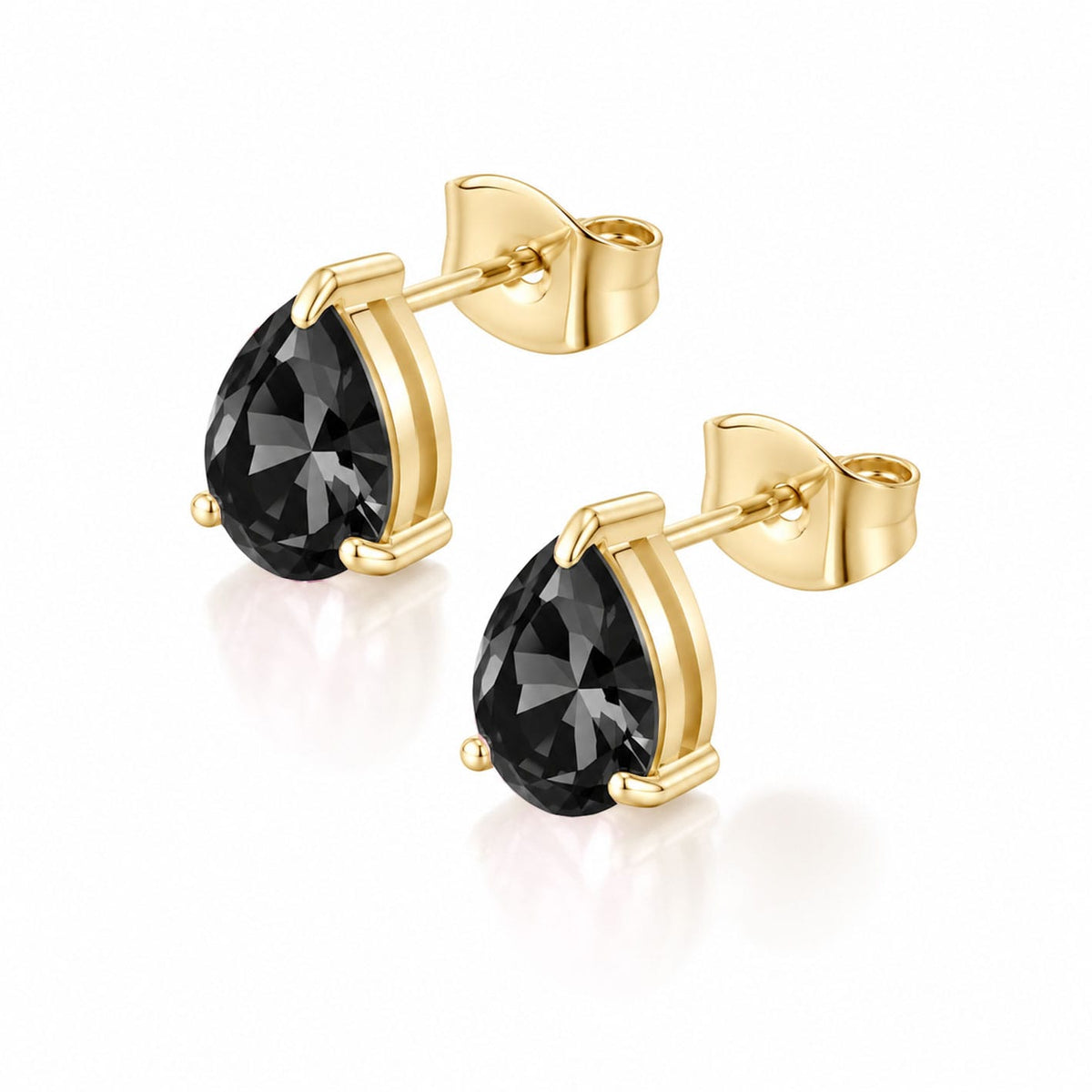 Bohomoon Stainless Steel Carli Pear Stud Earrings