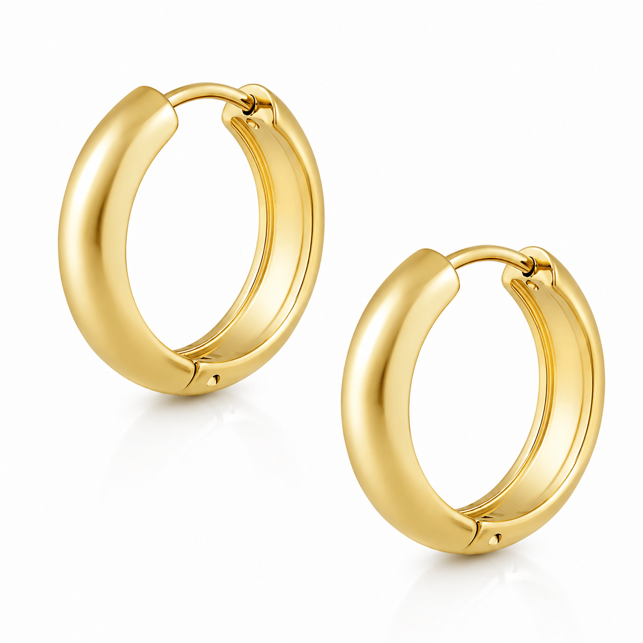 Bohomoon Stainless Steel Chunky Hoop Earrings