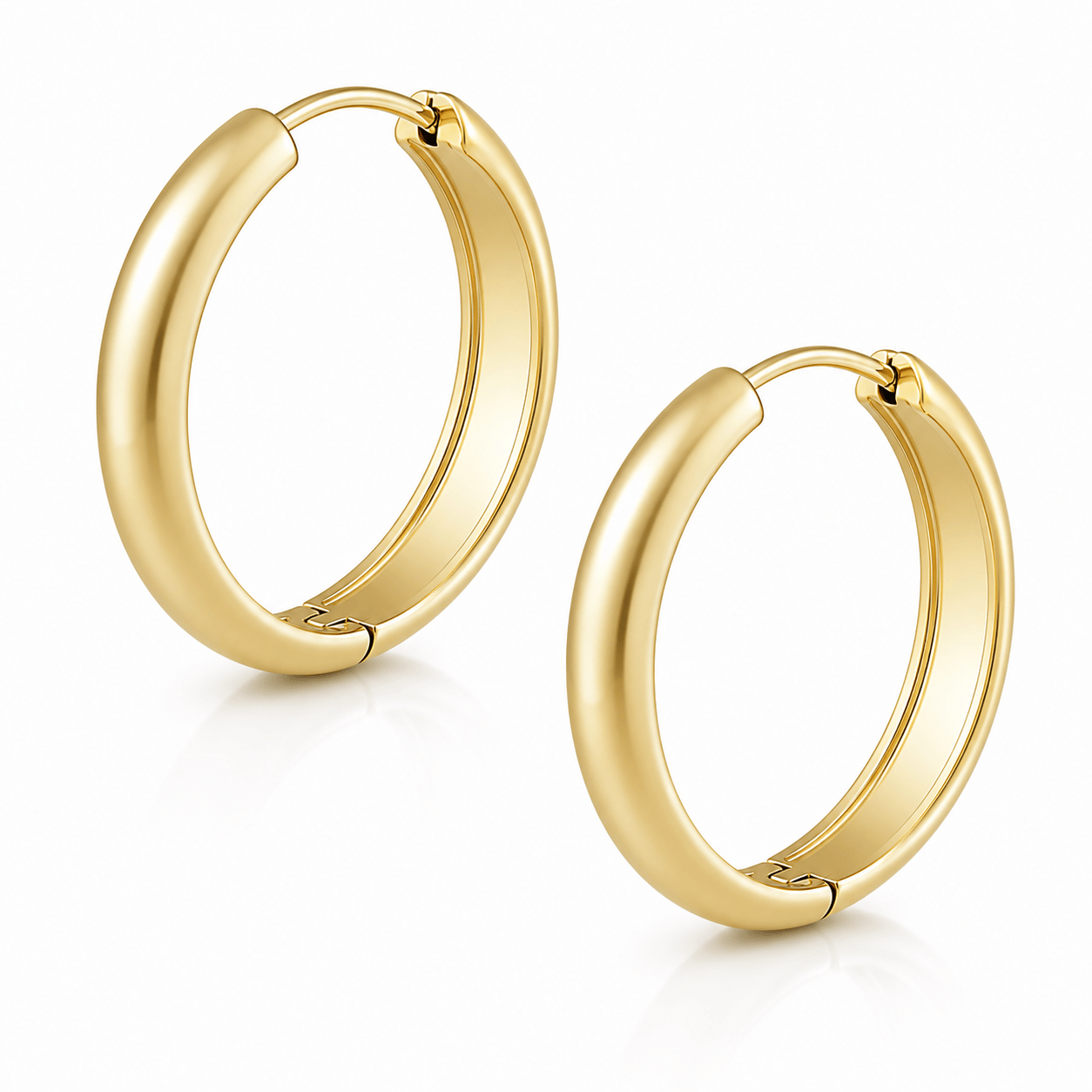 Bohomoon Stainless Steel Chunky Hoop Earrings