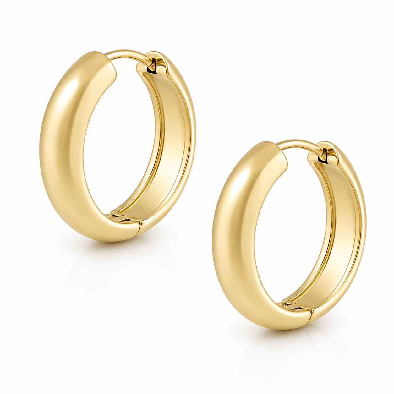 Bohomoon Stainless Steel Chunky Hoop Earrings