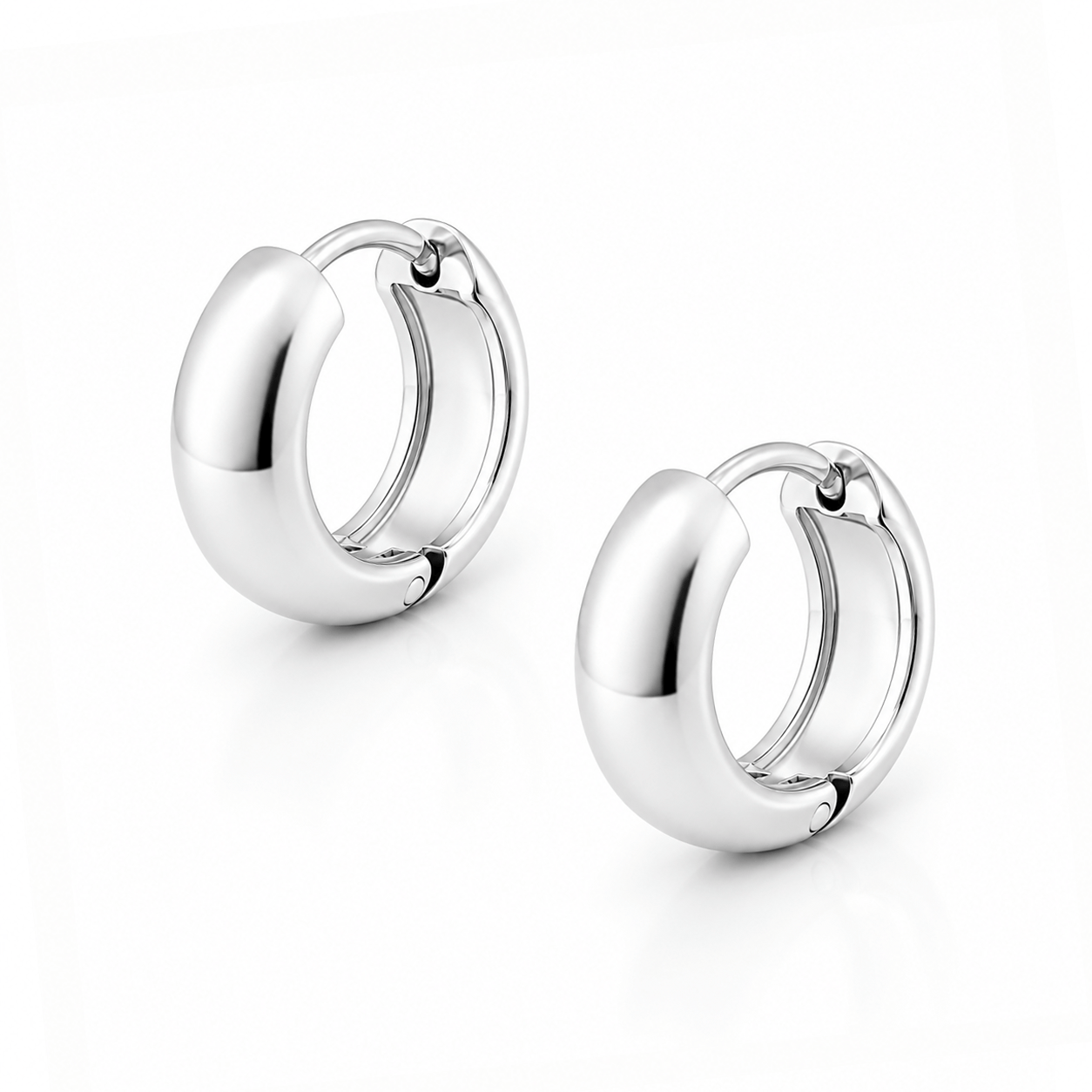 Bohomoon Stainless Steel Chunky Hoop Earrings