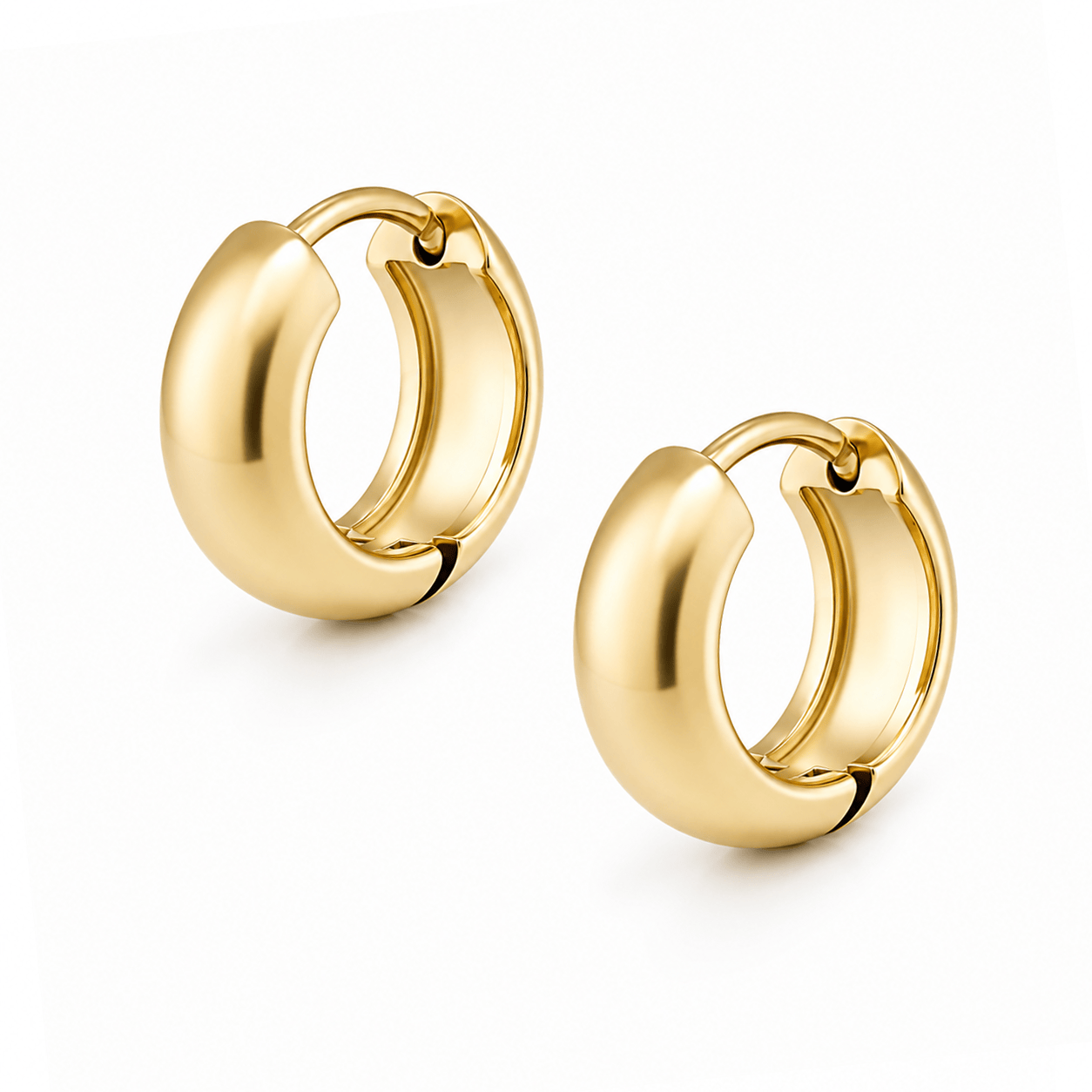 Bohomoon Stainless Steel Chunky Hoop Earrings
