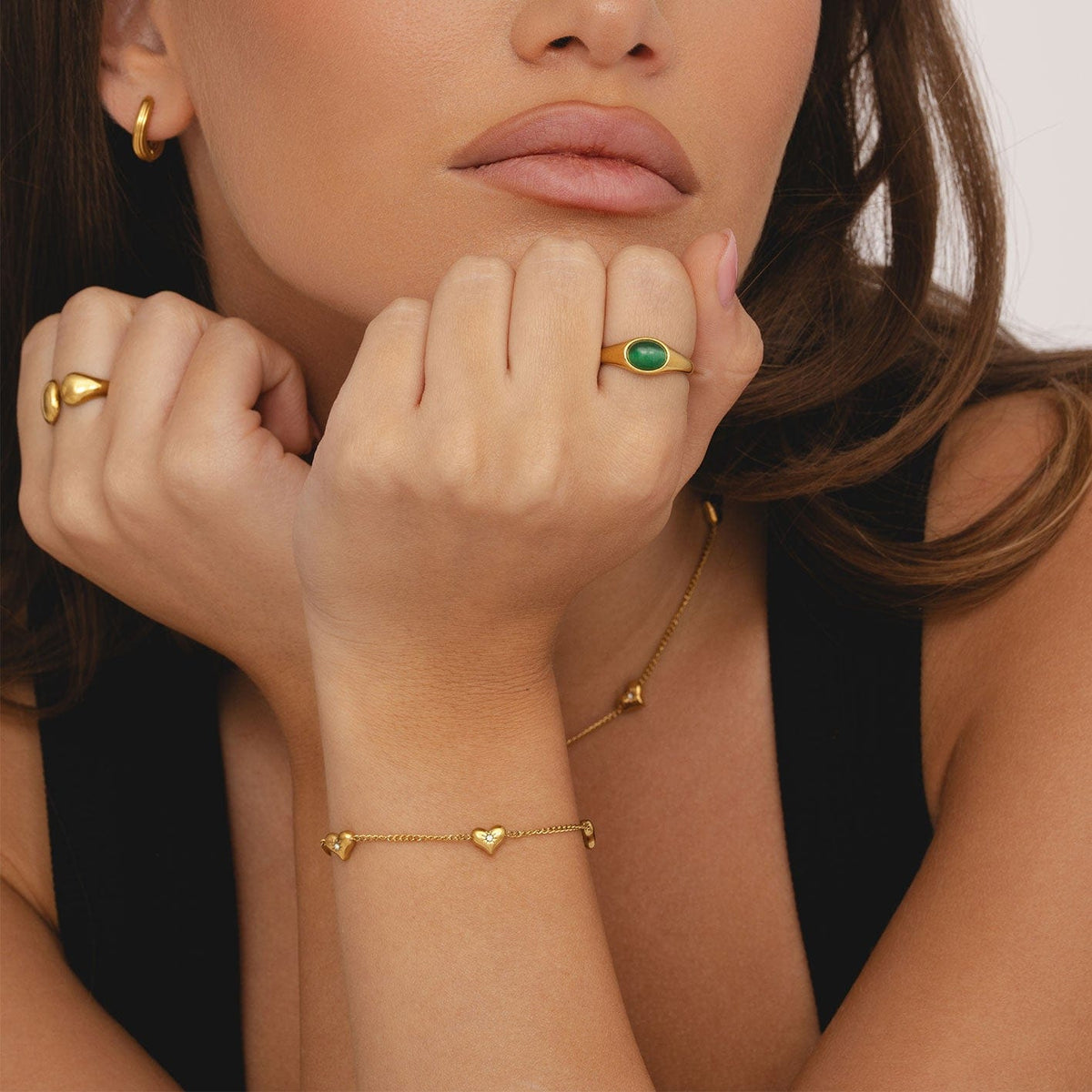 Bohomoon Stainless Steel Clara Heart Bracelet