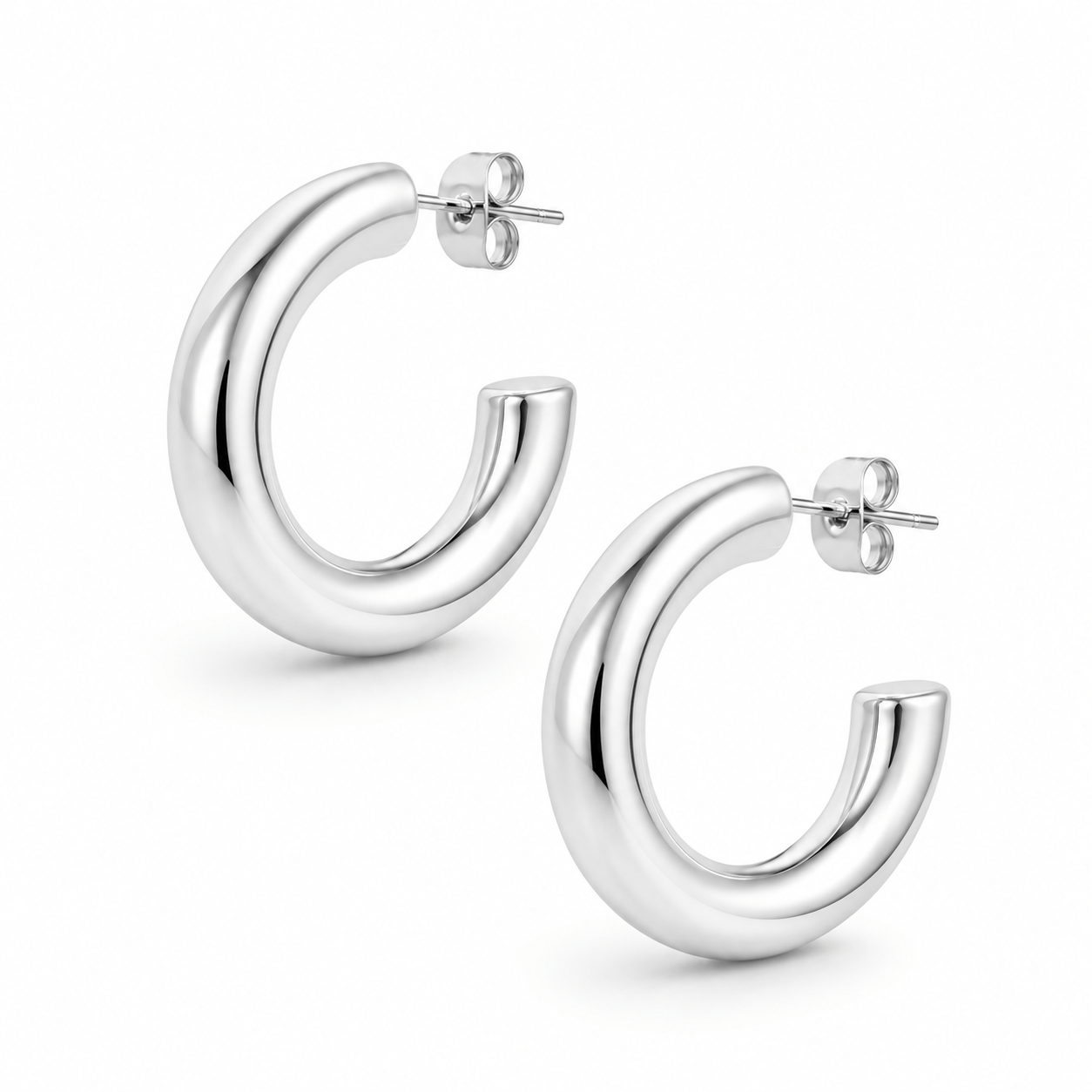 Bohomoon Stainless Steel Classic Hoop Earrings