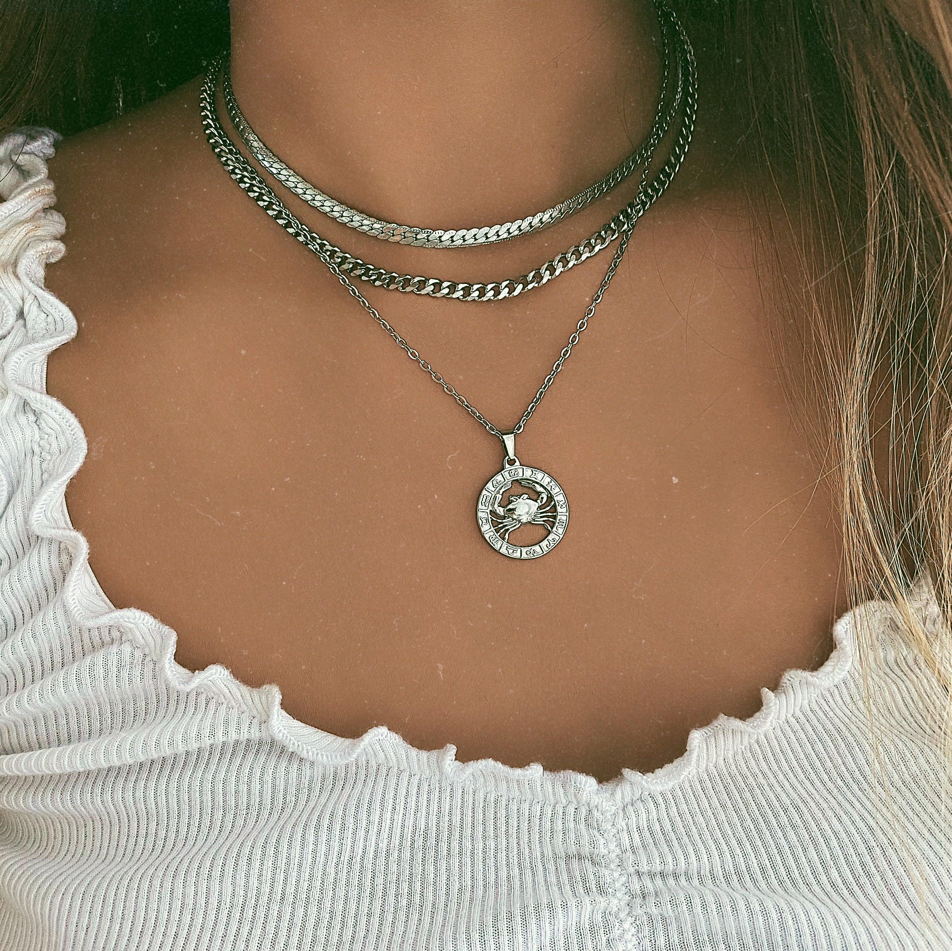 BohoMoon Stainless Steel Classic Zodiac Necklace
