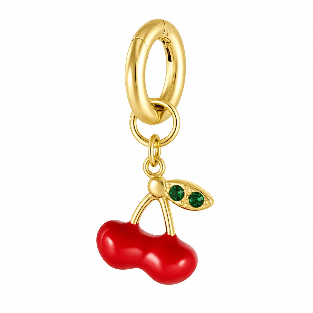 Bohomoon Stainless Steel Crimson Cherry Bikini Charm