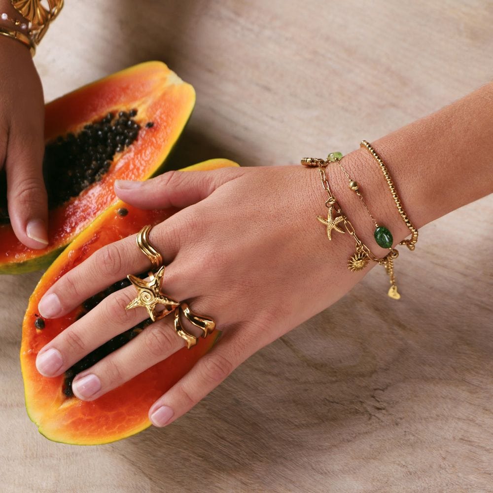 Bohomoon Stainless Steel Cruise Beaded Bracelet