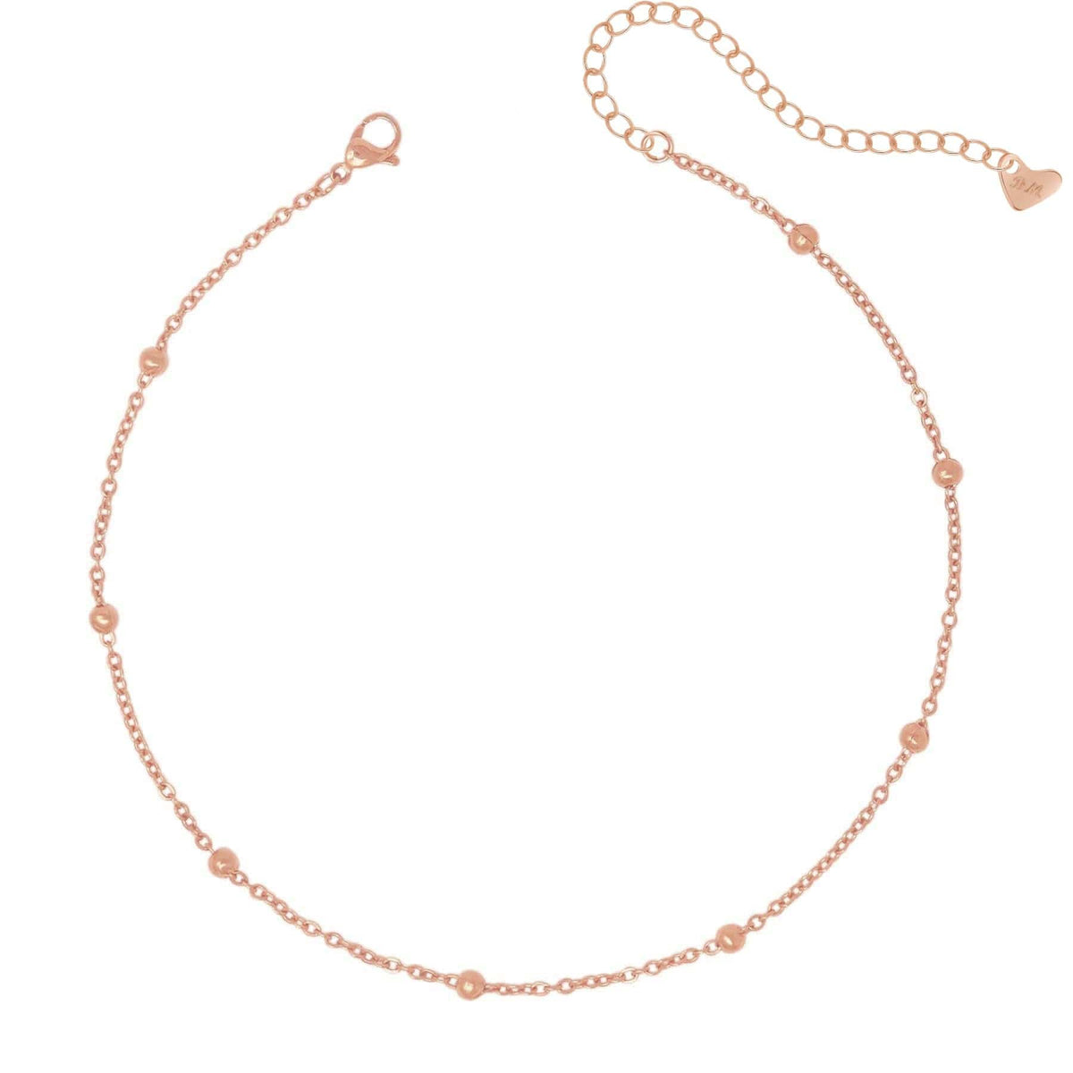 Bohomoon Stainless Steel Dainty Ball Choker / Necklace