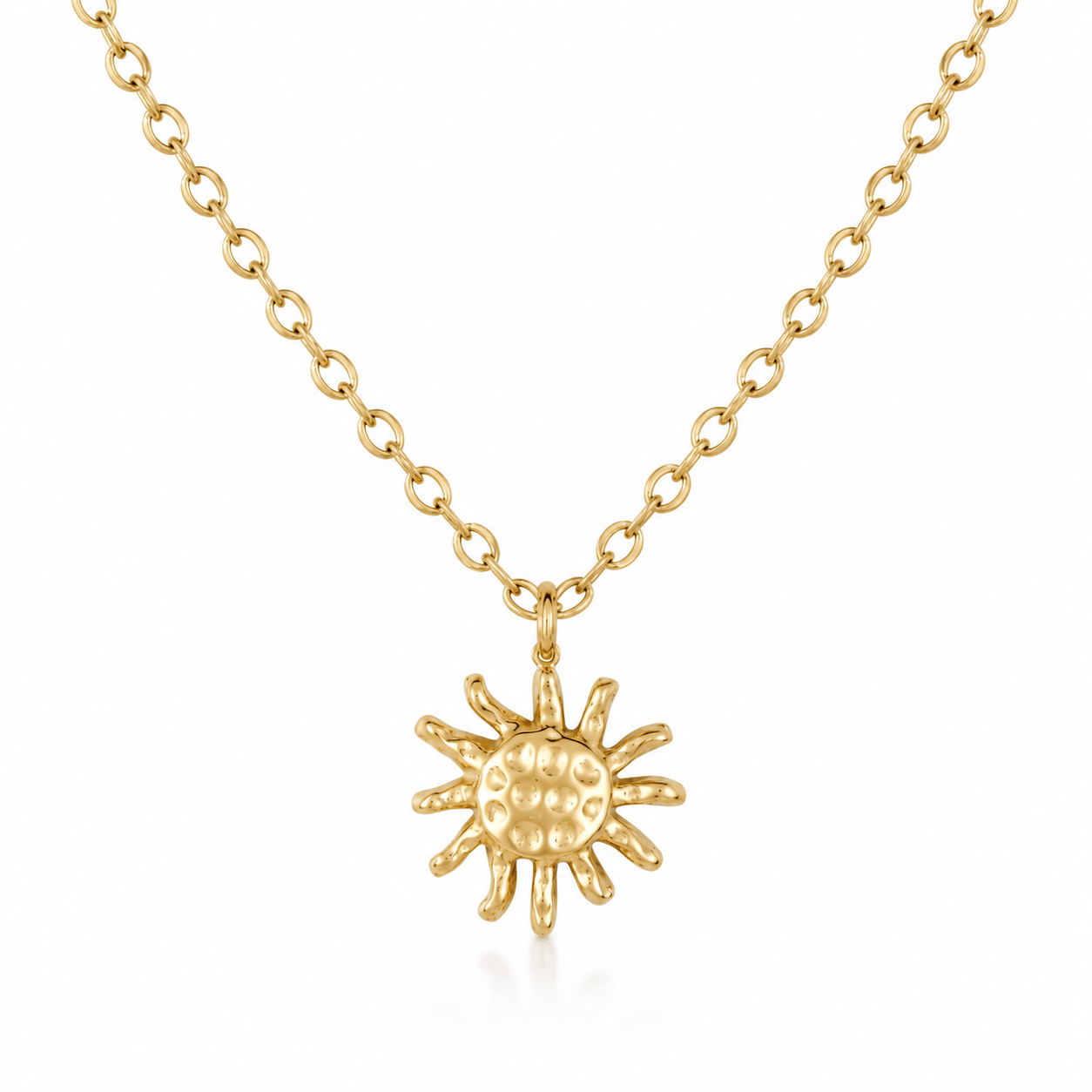 Bohomoon Stainless Steel Dainty Sun Necklace