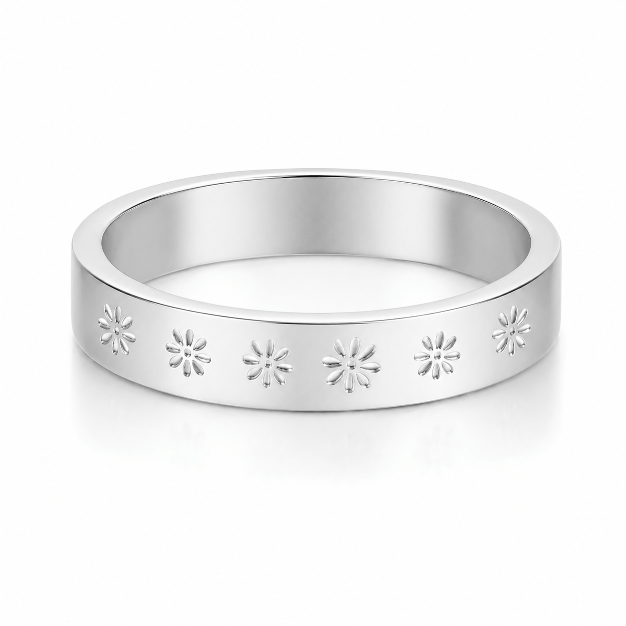 Bohomoon Stainless Steel Daisy Chain Ring