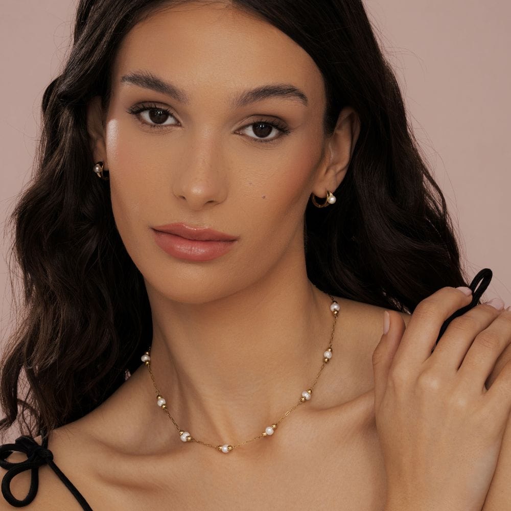 Bohomoon Stainless Steel Eden Pearl Necklace
