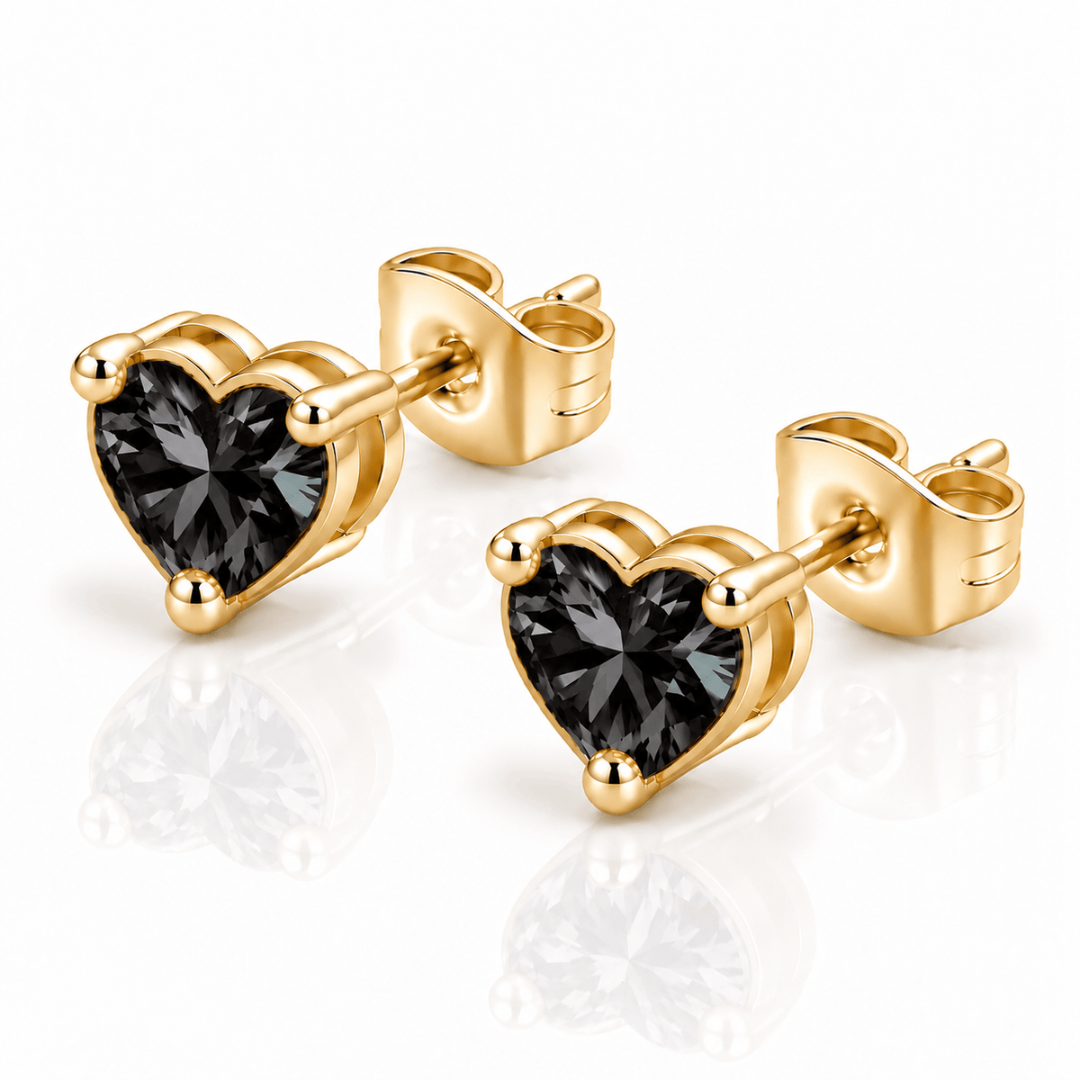 Bohomoon Stainless Steel Eliza Heart Stud Earrings