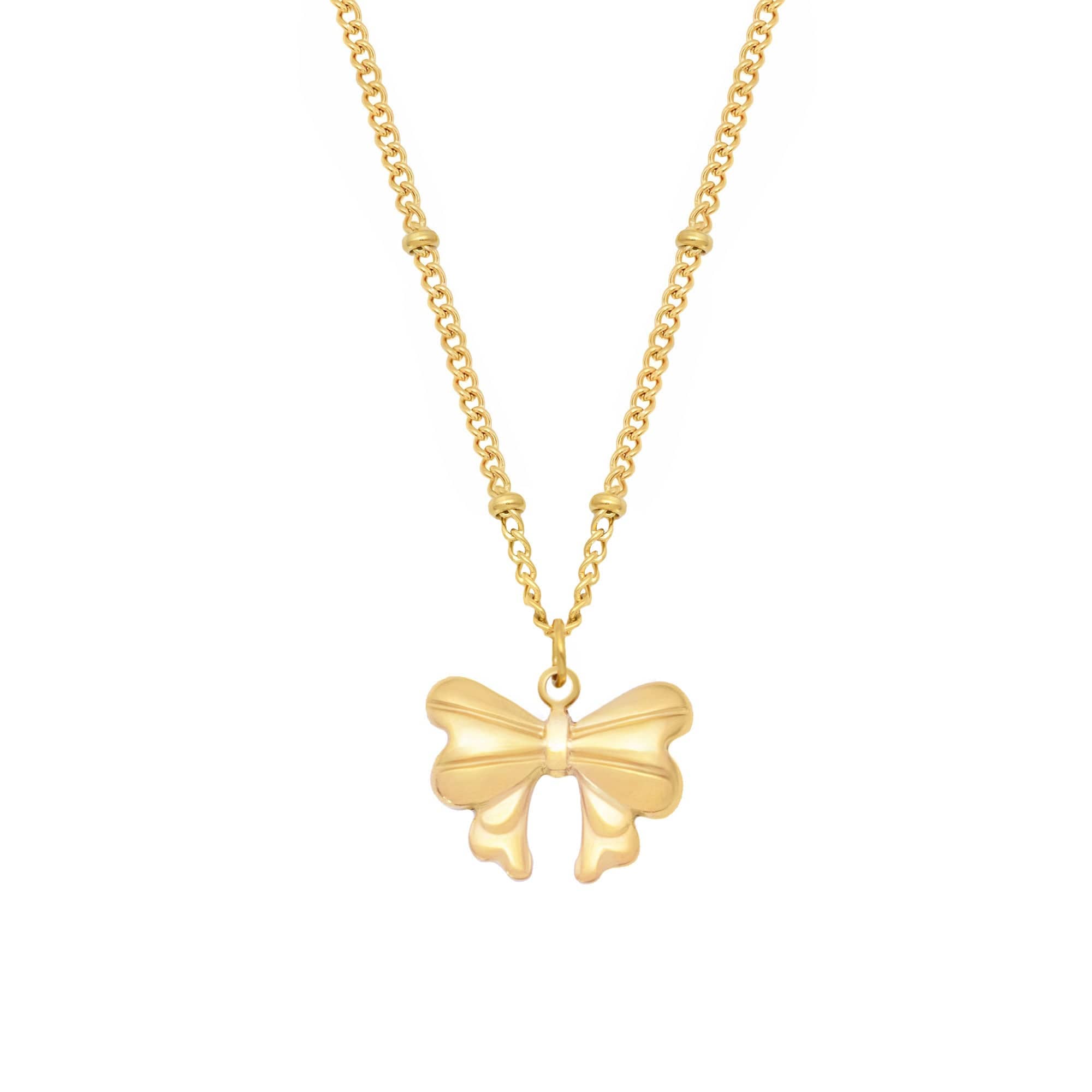 Bohomoon Stainless Steel Emma Bow Necklace