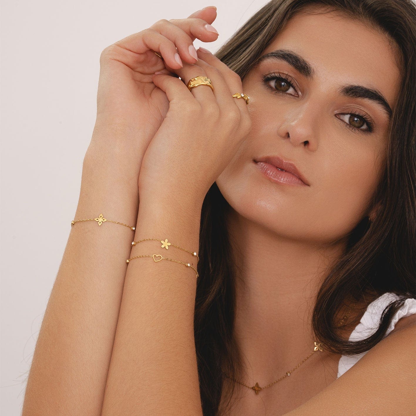 Bohomoon Stainless Steel Fleur Bracelet