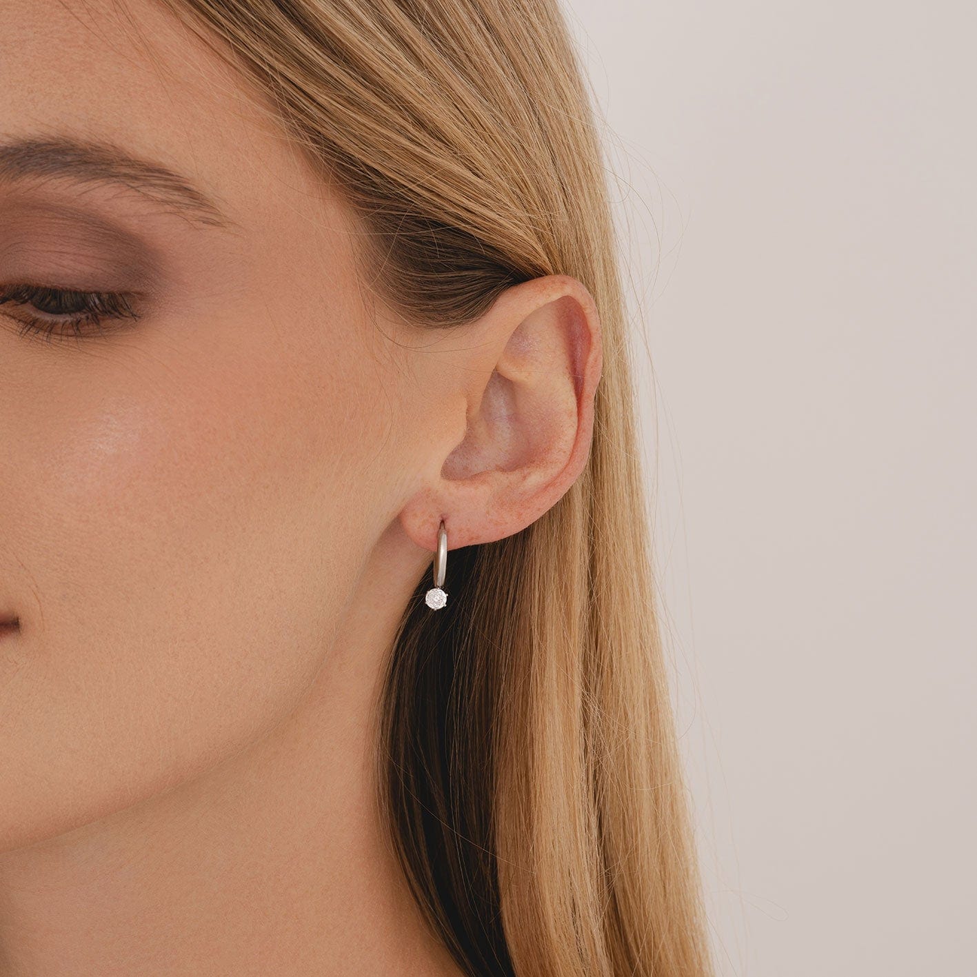 Bohomoon Stainless Steel Forever Birthstone Hoop Earrings