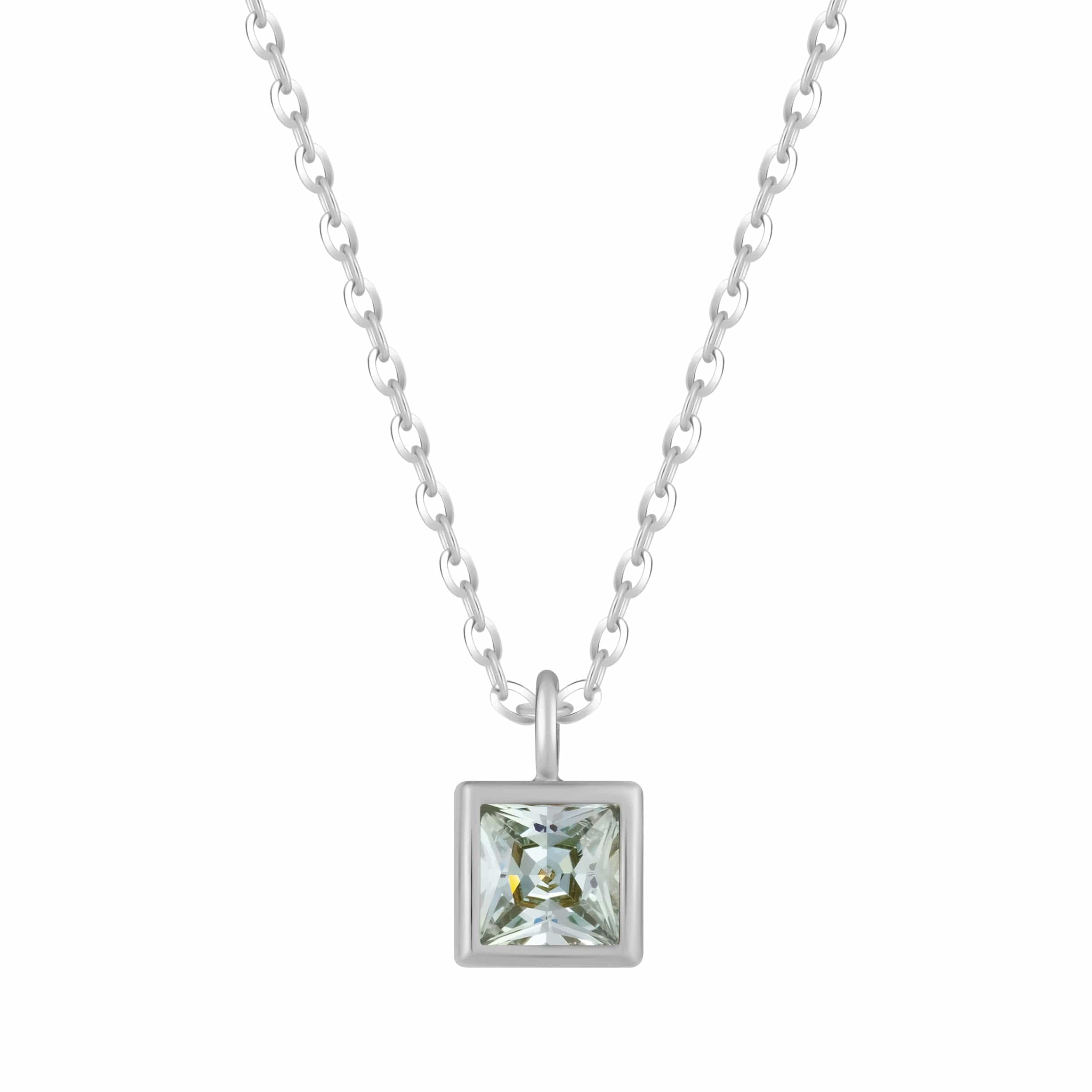 Bohomoon Stainless Steel Happy Birthday Birthstone Necklace