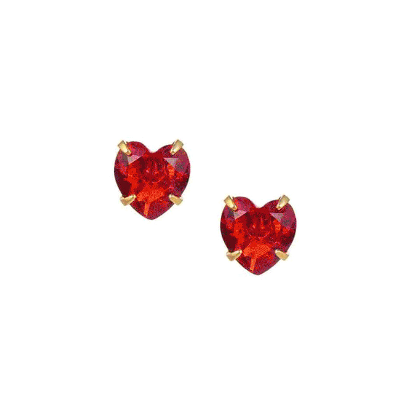 Bohomoon Stainless Steel Heart Birthstone Earrings