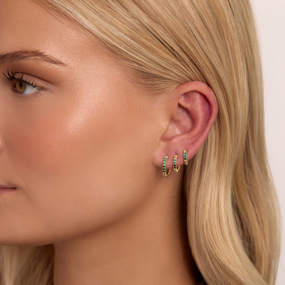 Bohomoon Stainless Steel Hunter Hoop Earrings