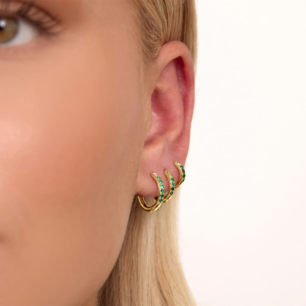 Bohomoon Stainless Steel Hunter Hoop Earrings