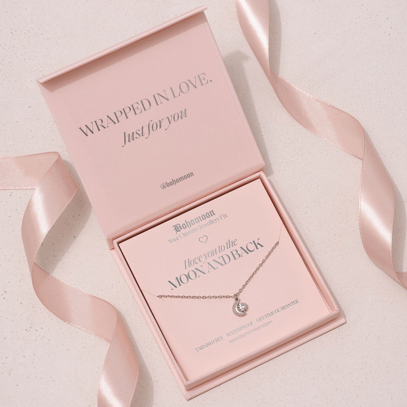 Bohomoon Stainless Steel I Love You Necklace