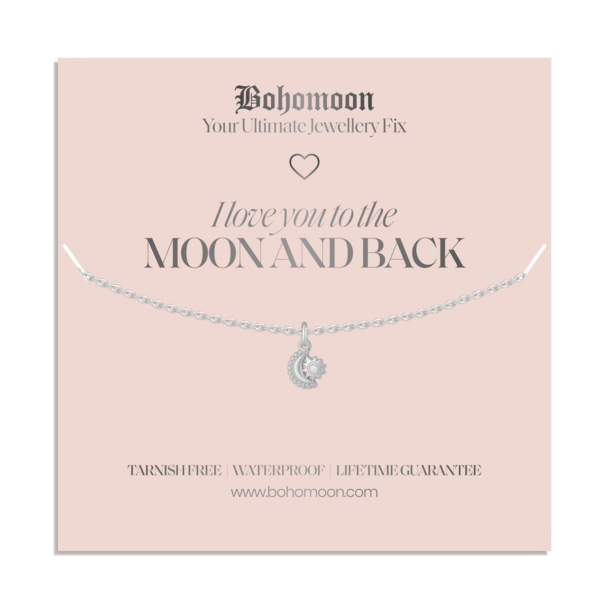 Bohomoon Stainless Steel I Love You Necklace