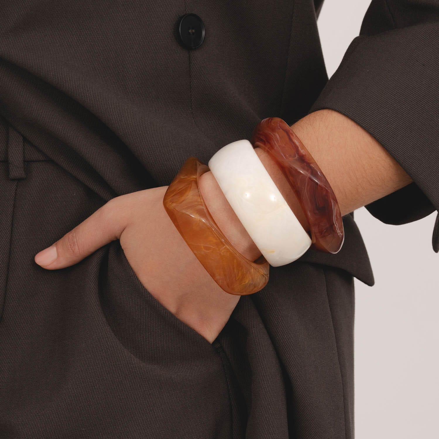 Bohomoon Stainless Steel Ignite Resin Bracelet