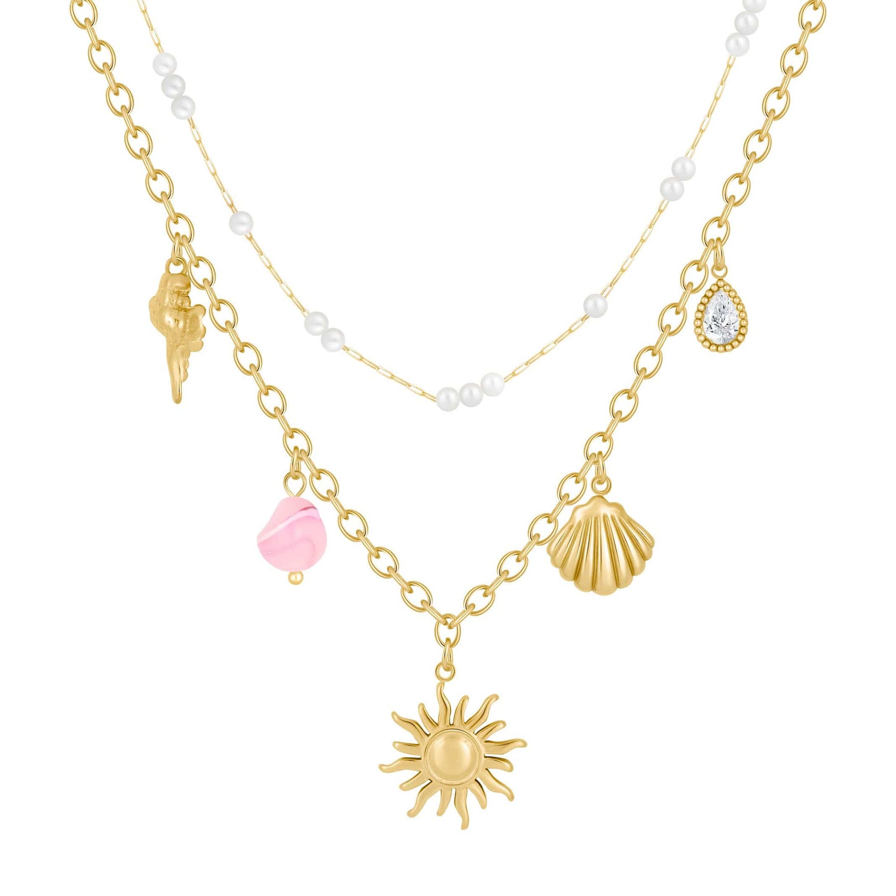 Bohomoon Stainless Steel Indie Charm Necklace