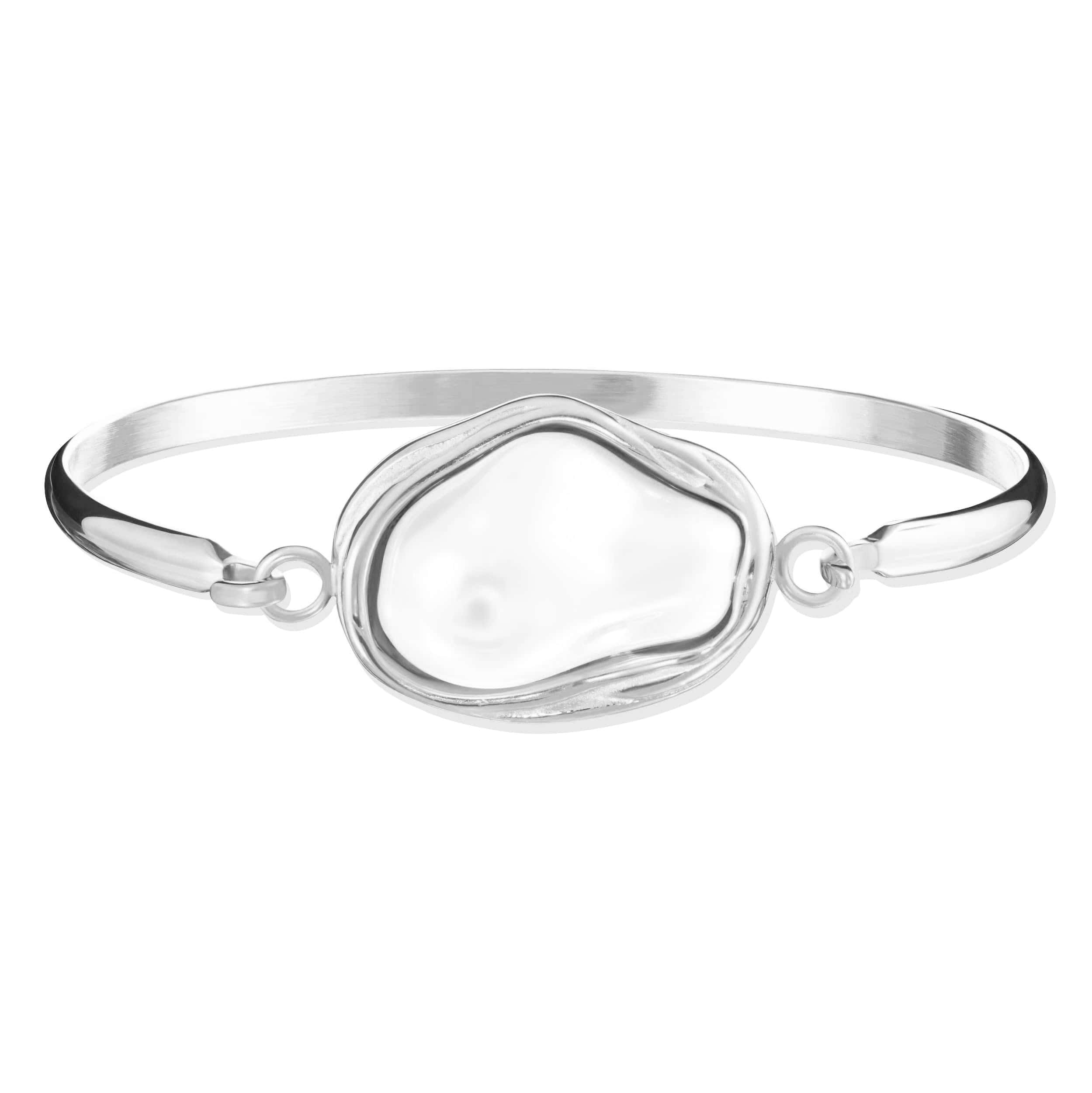 Bohomoon Stainless Steel Laurel Pearl Bracelet