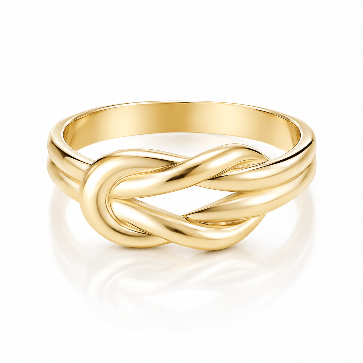 Bohomoon Stainless Steel Intertwined Ring
