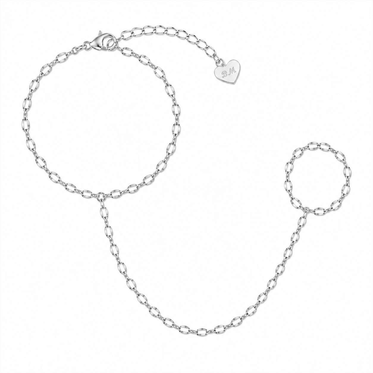 Bohomoon Stainless Steel Isobel Hand Chain Bracelet