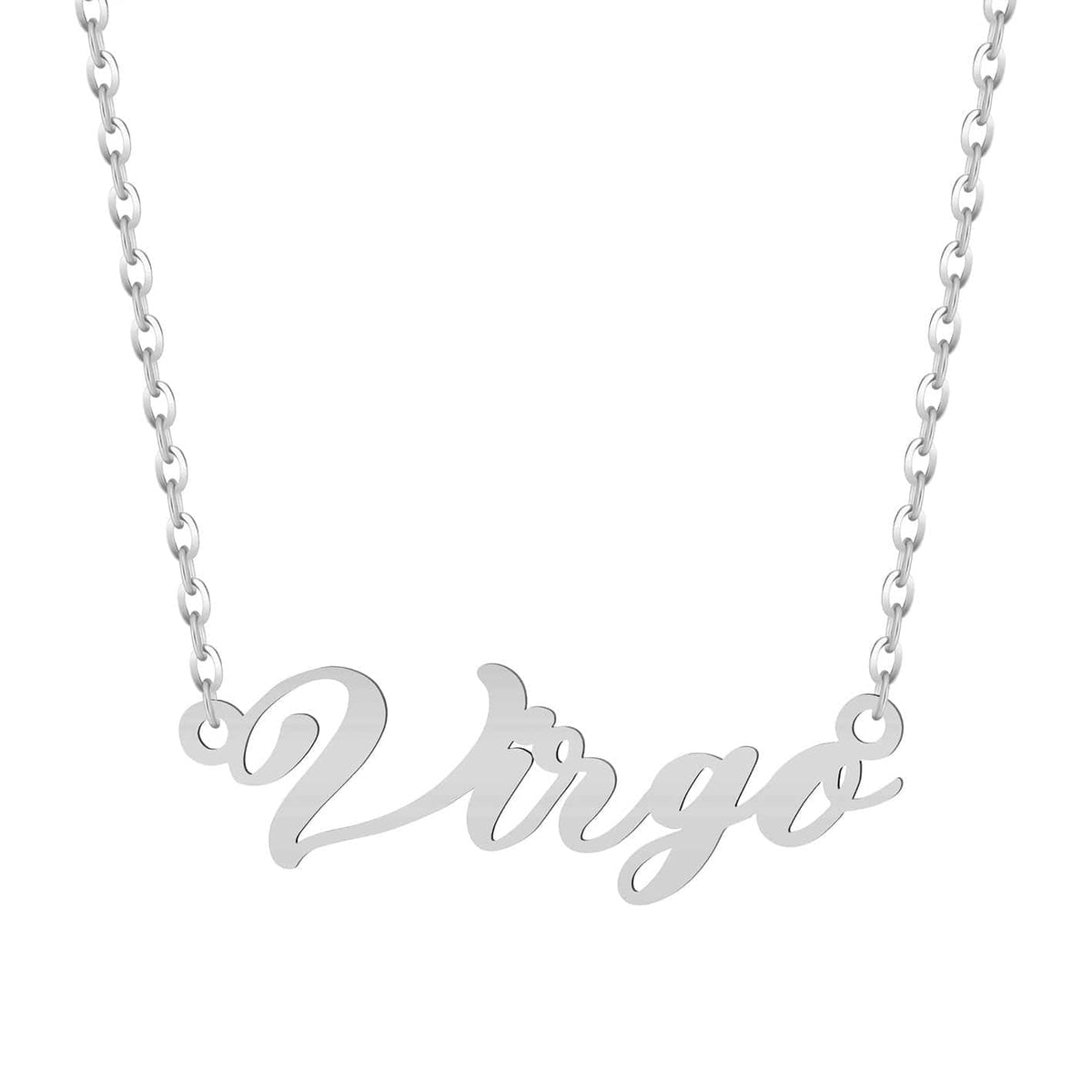 Bohomoon Stainless Steel Italic Zodiac Necklace