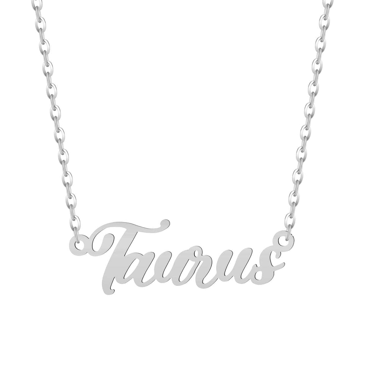 Bohomoon Stainless Steel Italic Zodiac Necklace