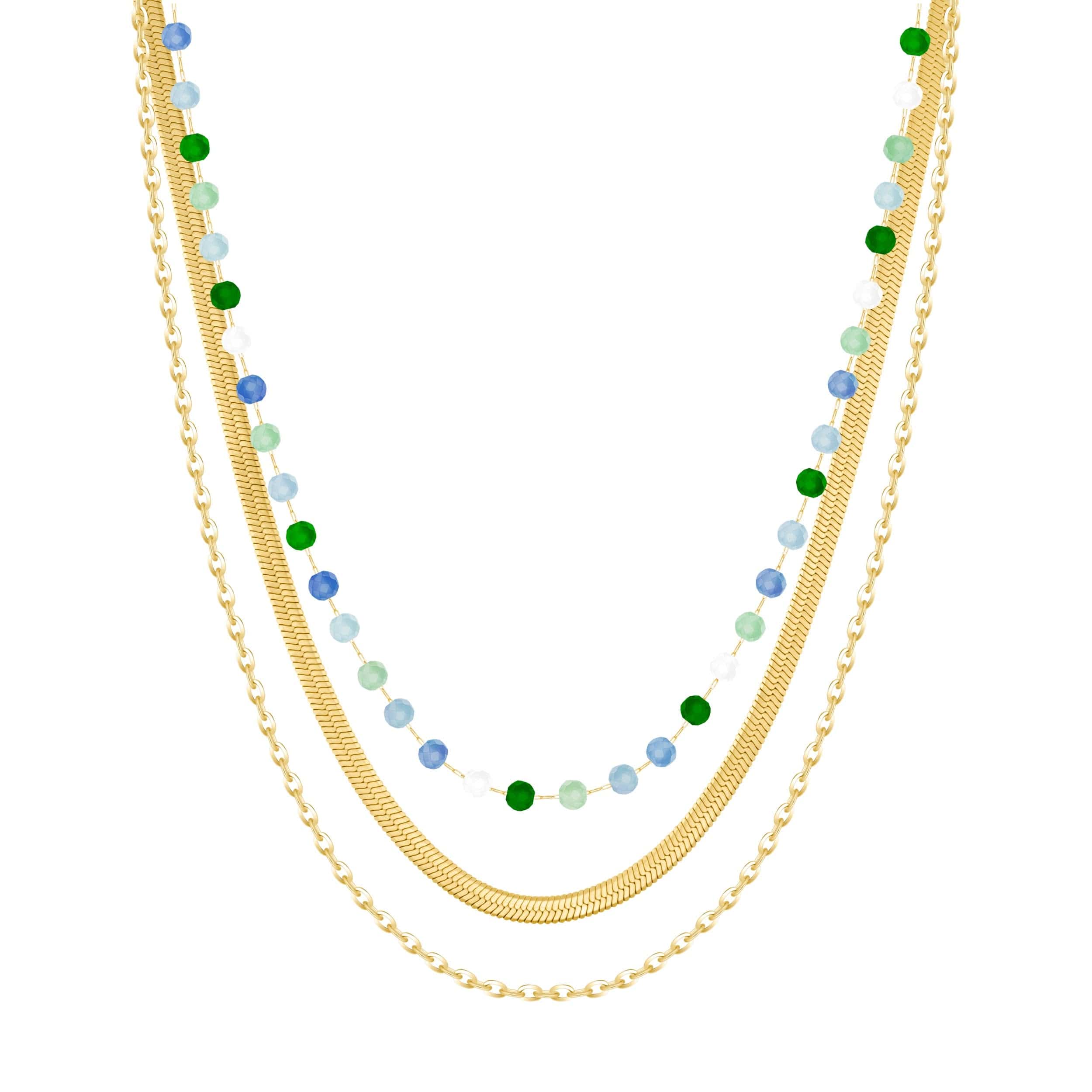 Bohomoon Stainless Steel Izzy Layered Necklace
