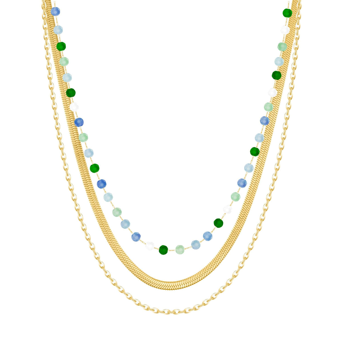 Bohomoon Stainless Steel Izzy Layered Necklace