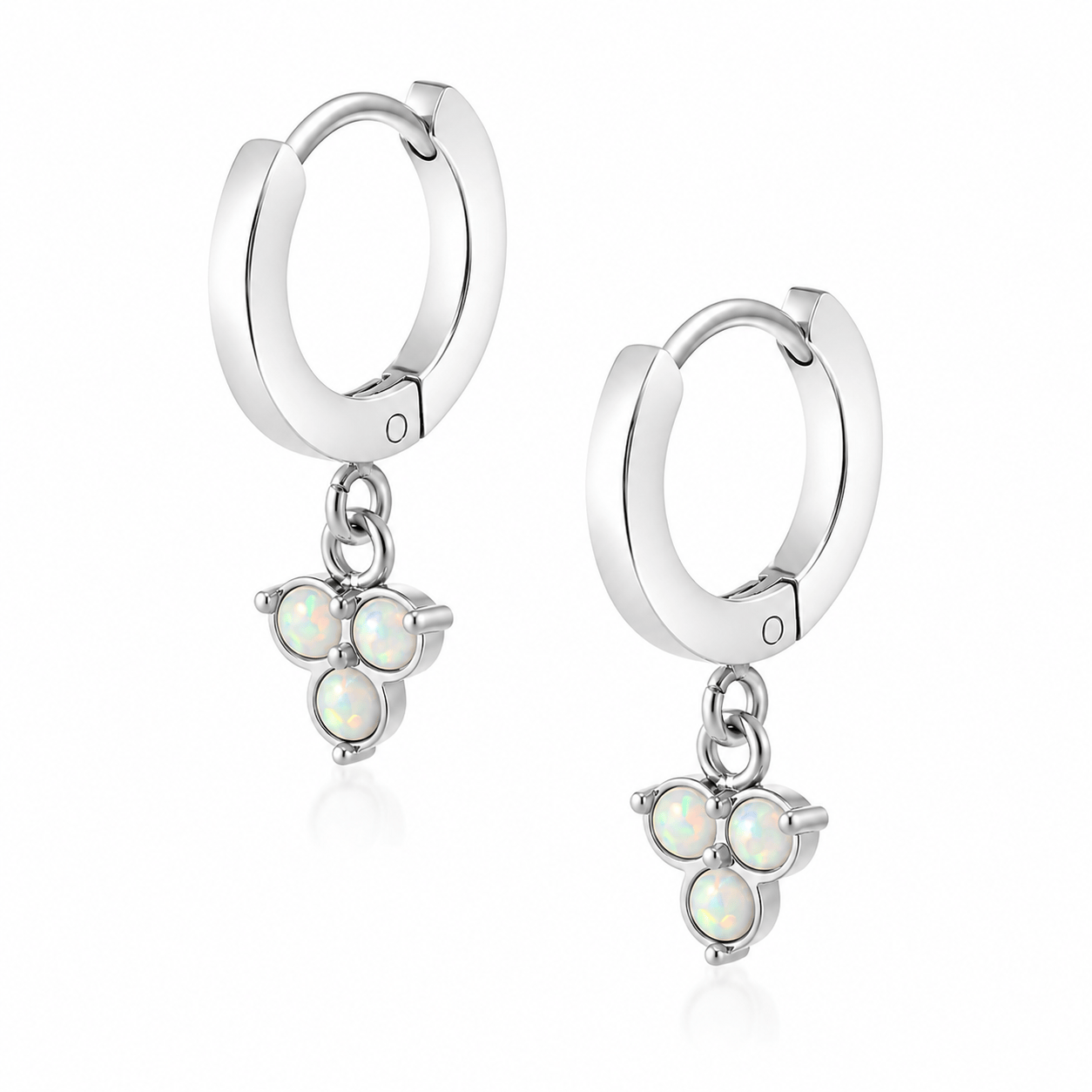 Bohomoon Stainless Steel Jamille Opal Hoop Earrings