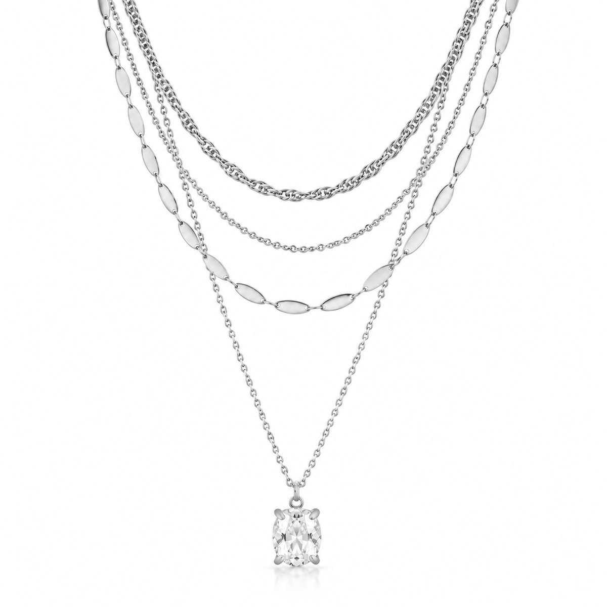 Bohomoon Stainless Steel Jude Layered Necklace